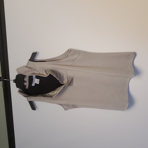 Gretchen Scott Jersey Ruffle Neck Top Tan Goddess  XXL - Picture 6 of 11